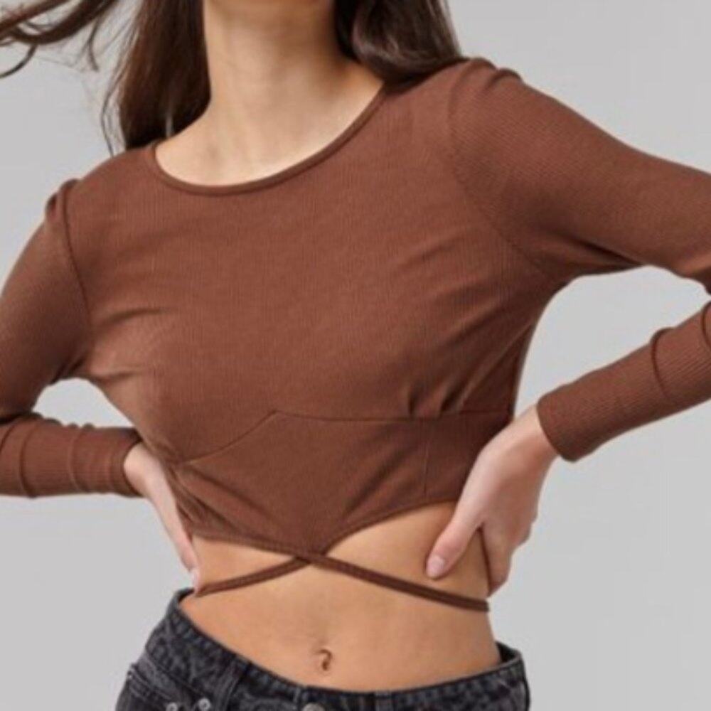 Women's Euphoria Top color bark Size S